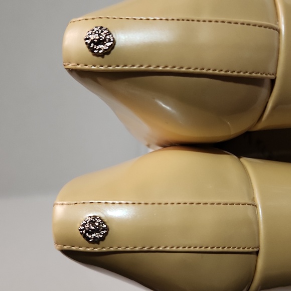 Anne Klein Pale Yellow Patent Leather Pumps - Picture 8 of 16